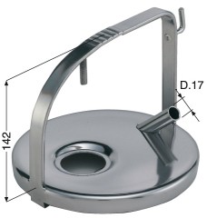 Mungitura - Impianto di mungitura - Mungitrice - 4008010 - COP. INOX D.17 STD - Trasporto Latte e Carrellate - Coperchi in Acciaio