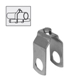 Mungitura - Impianto di mungitura - Mungitrice - 9000262 -MORSETTO INCROCIATO NICHELATO PER TUBI 21 E 42 MM - Accessori - Staffe e Supporti