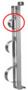 Mungitura - Impianto di mungitura - Mungitrice - 9000490 -ATTACCO INOX PER TUBO D.E. 40 MM - Accessori - Staffe e Supporti